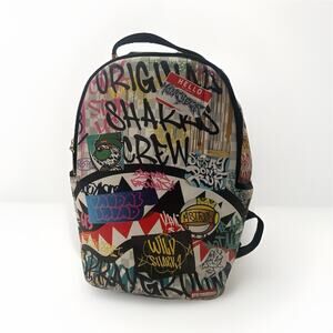 Sprayground Limited Edition Graffiti Astro Multicolor Backpack Designer Hip Hop